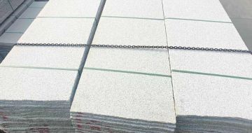 开封芝麻白毛板，石材毛板