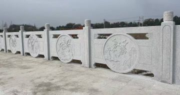 开封芝麻白河道栏杆 石材栏杆