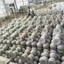 开封芝麻白圆球 石球 挡车球