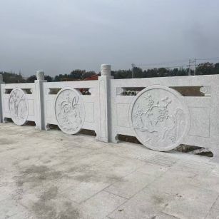 开封芝麻白河道栏杆 石材栏杆