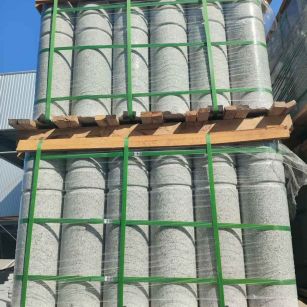 开封挡车柱芝麻白 挡车石