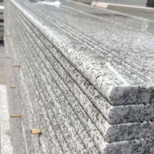 开封芝麻白楼梯踏步 花岗岩楼梯板材