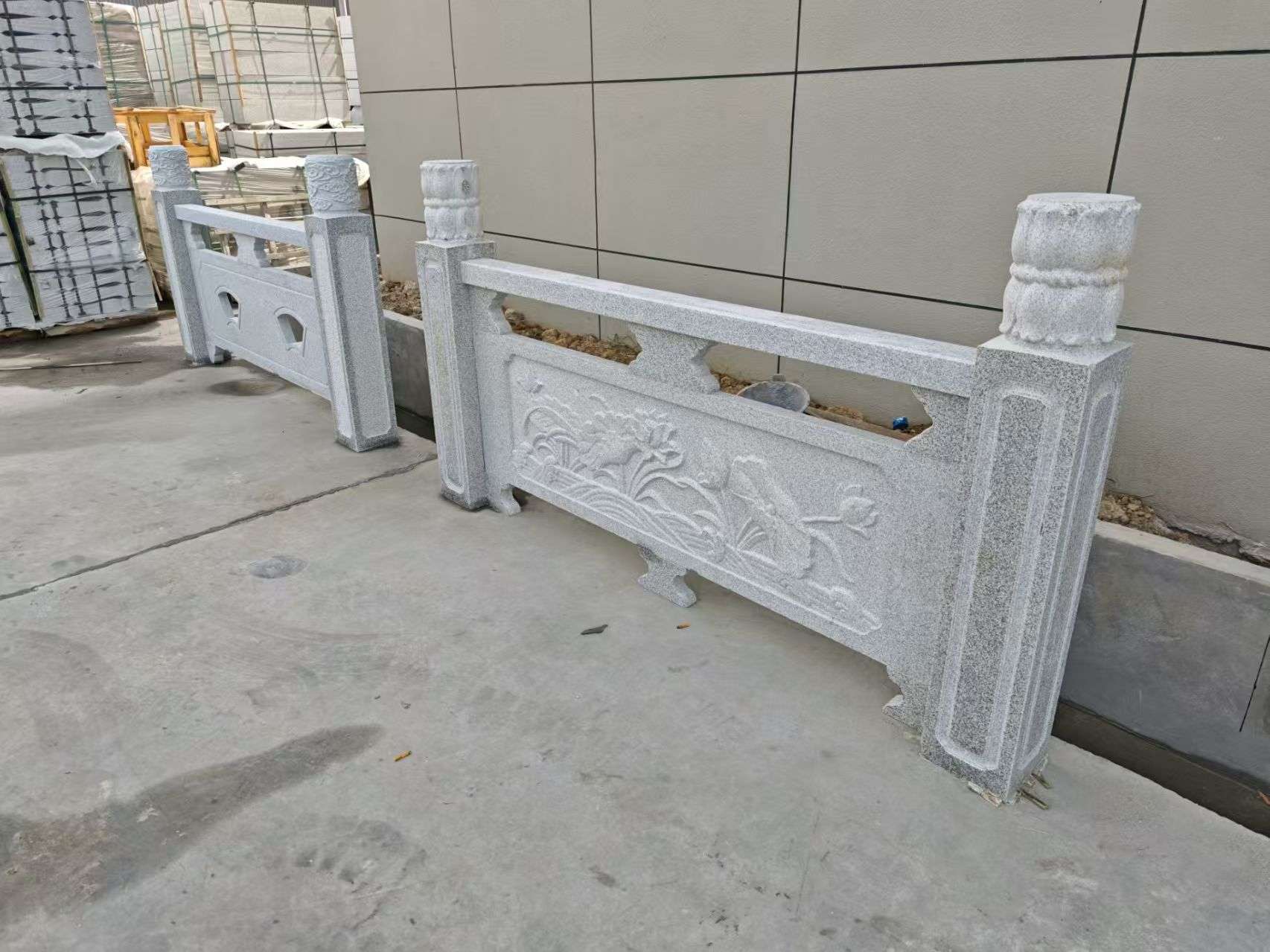 开封芝麻白河道栏杆 石材栏杆