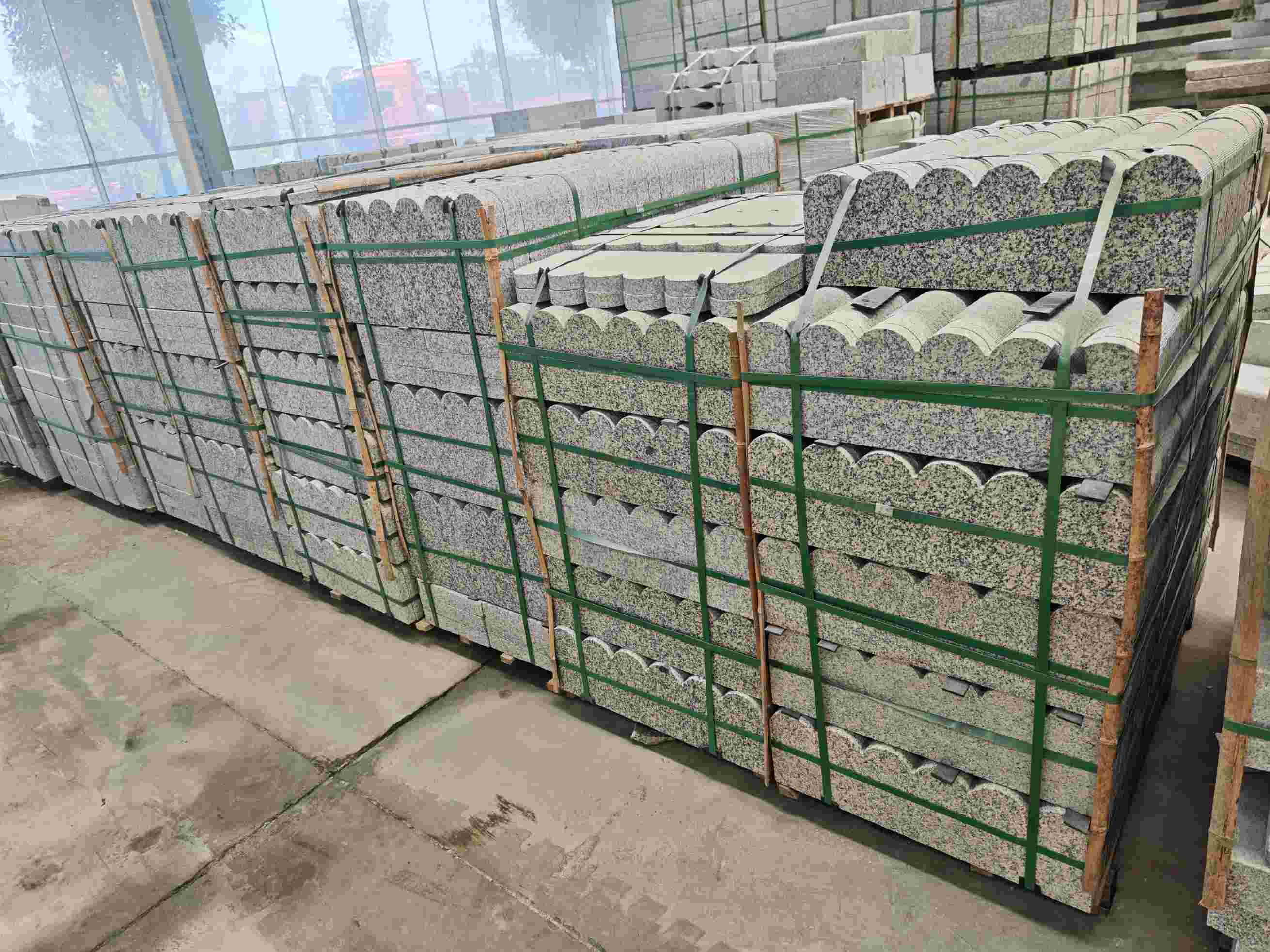 开封芝麻白芙蓉白花边石