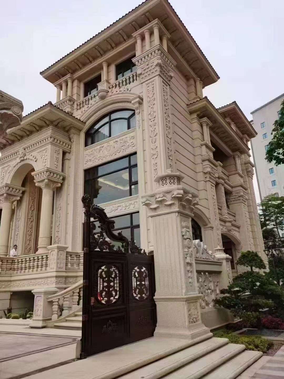 开封黄金麻别墅外墙异形定制