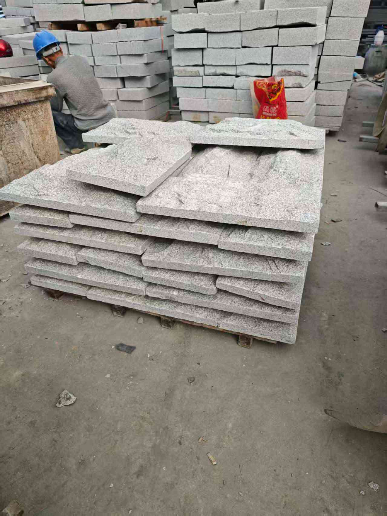 开封芝麻白蘑菇石，自然面