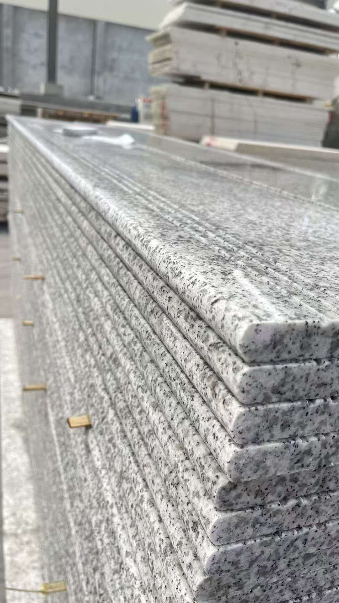 开封芝麻白楼梯踏步 花岗岩楼梯板材